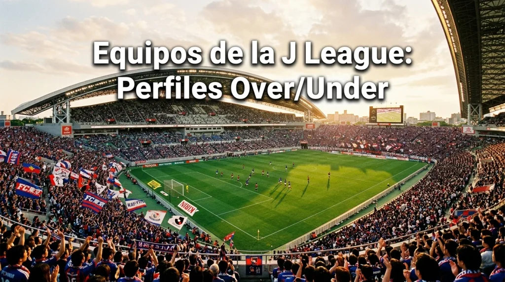 Equipos de la J League con más goles: perfiles Over/Under por club