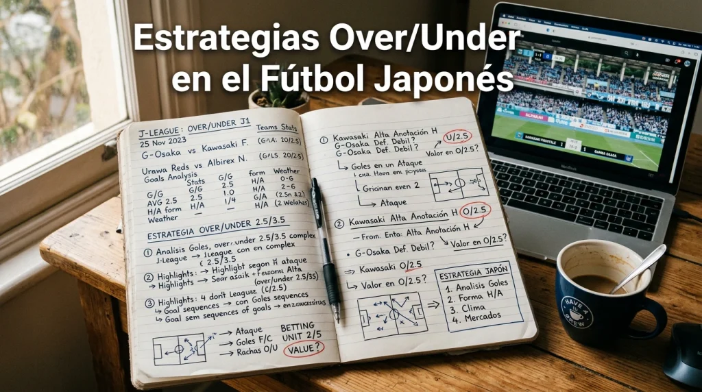 Estrategias Over/Under en el fútbol japonés de la J League